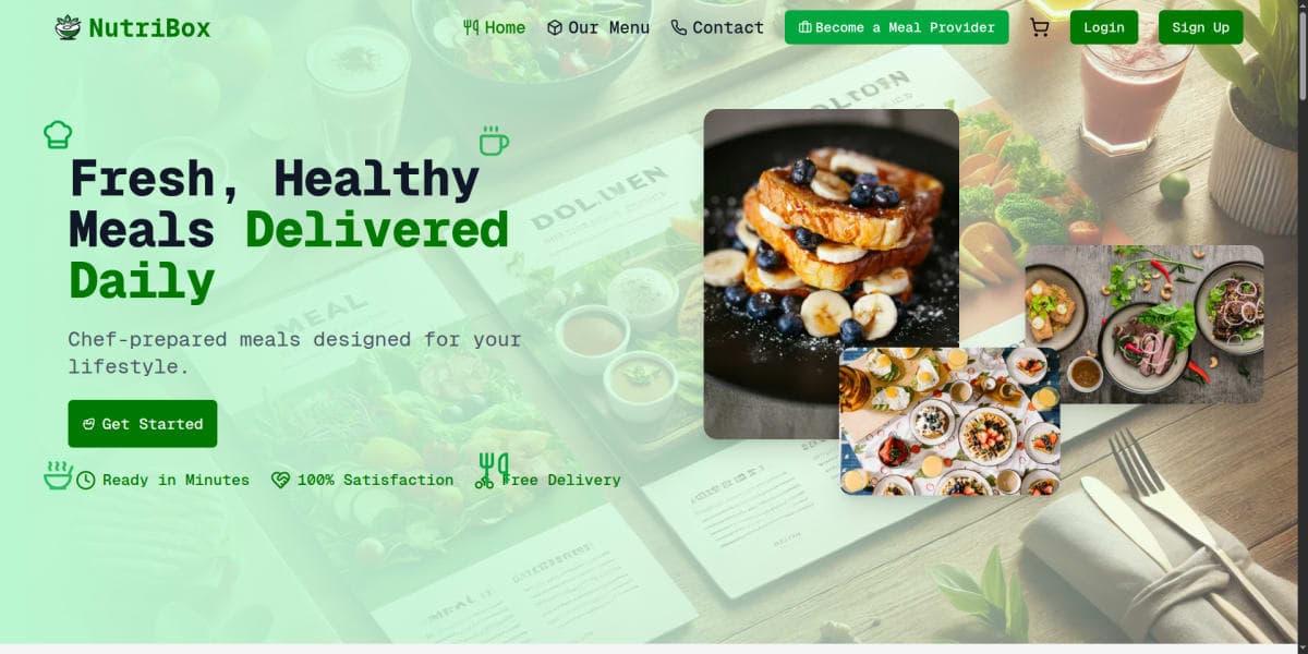 Nutri Box — Personalized Meal Planning & Delivery