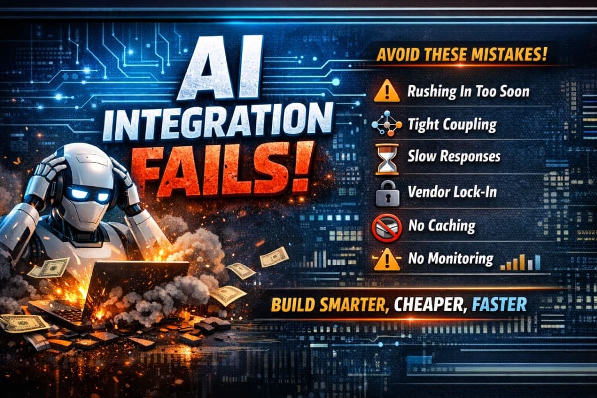The Biggest Mistakes Developers Make When Integrating AI in Web Apps — And How to Avoid Them in 2026